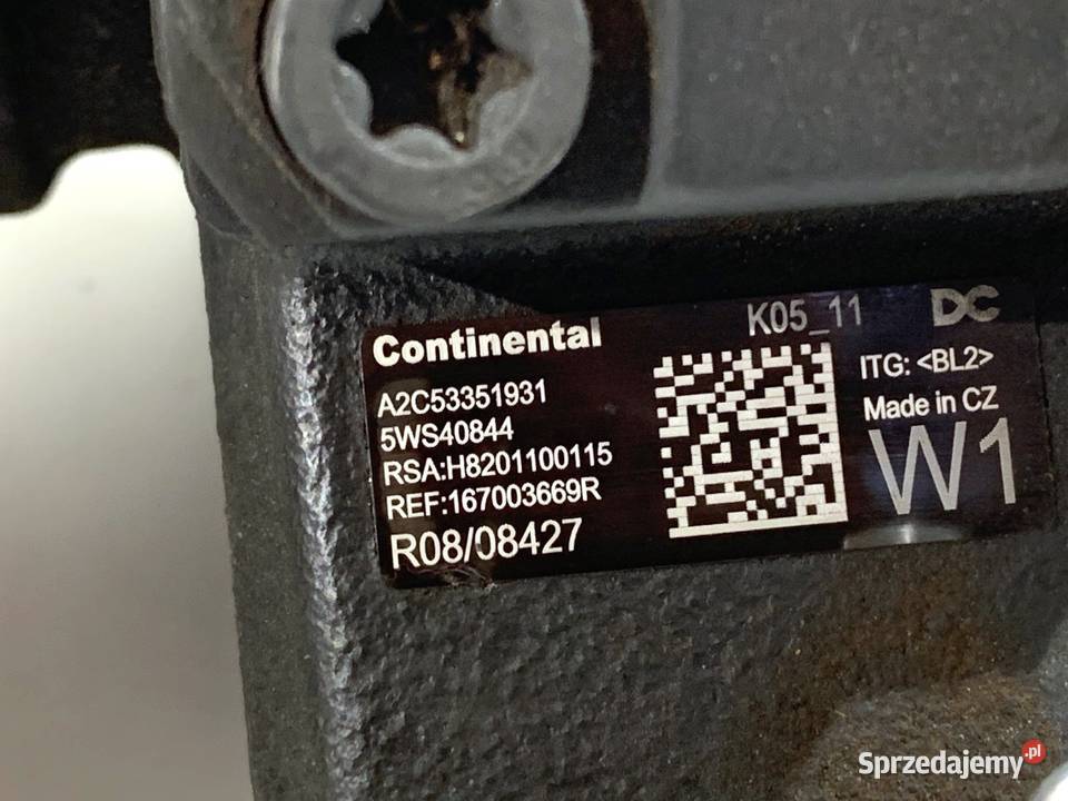 POMPA WTRYSKOWA RENAULT CAPTUR I 167003669R 15 osobowe Układ paliwowy podkarpackie