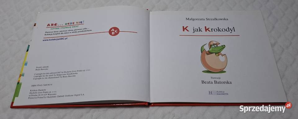 ABC Uczę się K krokodyl Strzałkowska Hachette Czeladź sprzedam