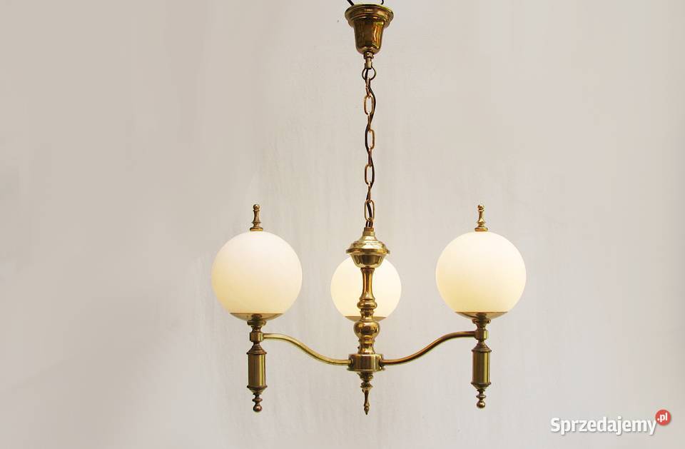 Żyrandol Lampa mosiądz Szczecinek sprzedam