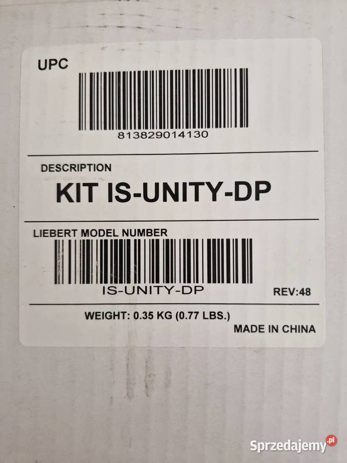 Karta sieciowa Kit isunity dp vertiv Części i akcesoria Płock