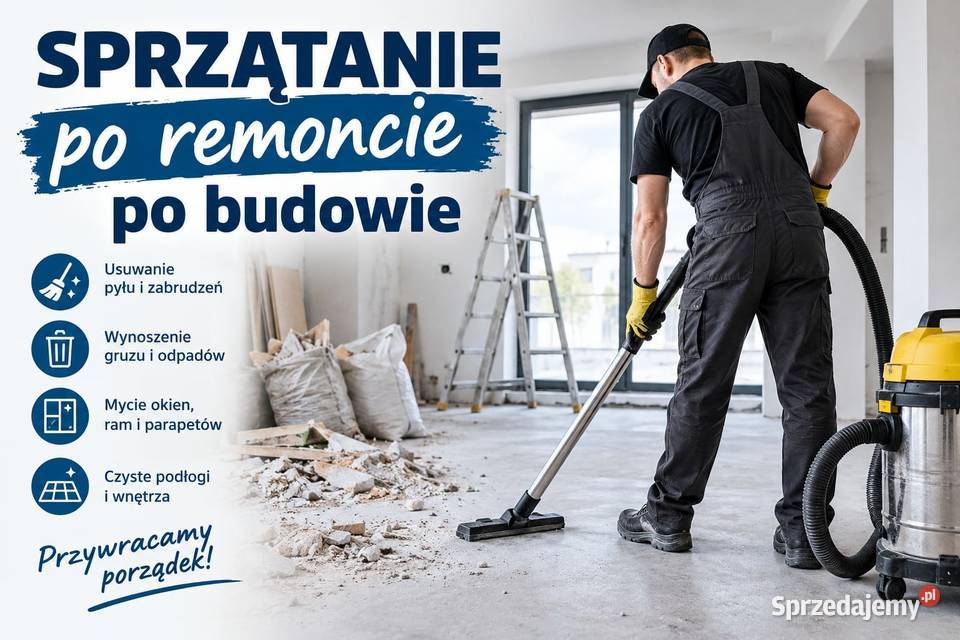 Sprzątanie remoncie budowie