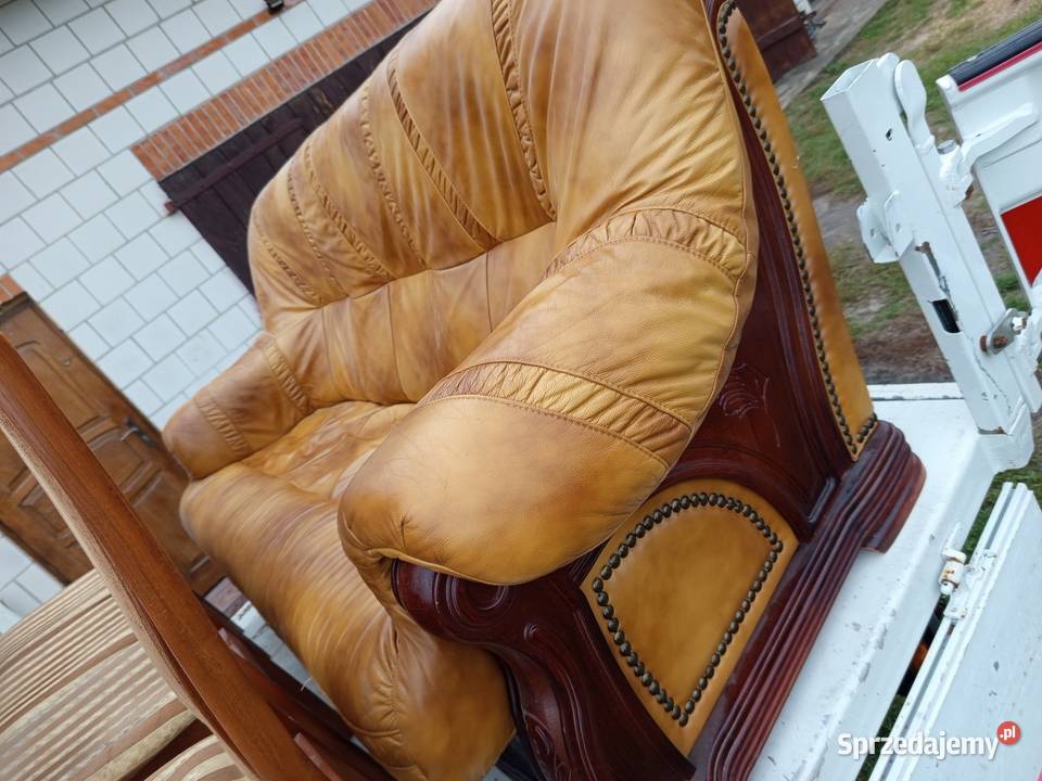 Kanapa skórzana 3osobowa 130x230 mazowieckie