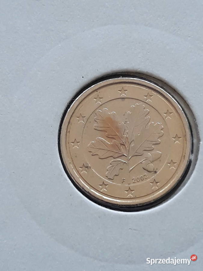 1 Eurocent Niemcy 2002 rmenFBłąd mennicykrążek