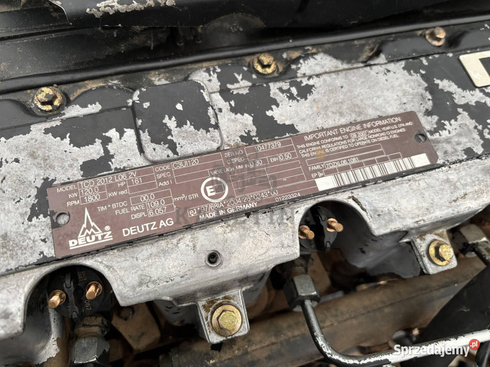 Deutz TCD 2012 L06 2V TCD2012L062V C3UI120 Jastrzębniki