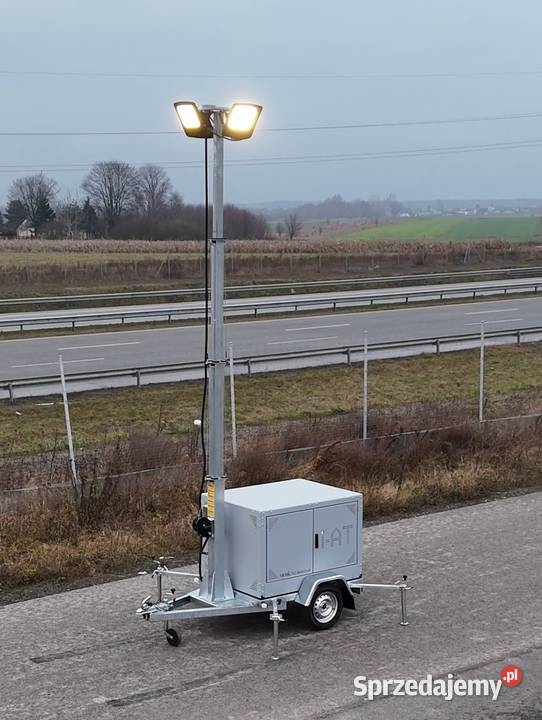 Mobilna przyczepa Oświetleniowa Maszt