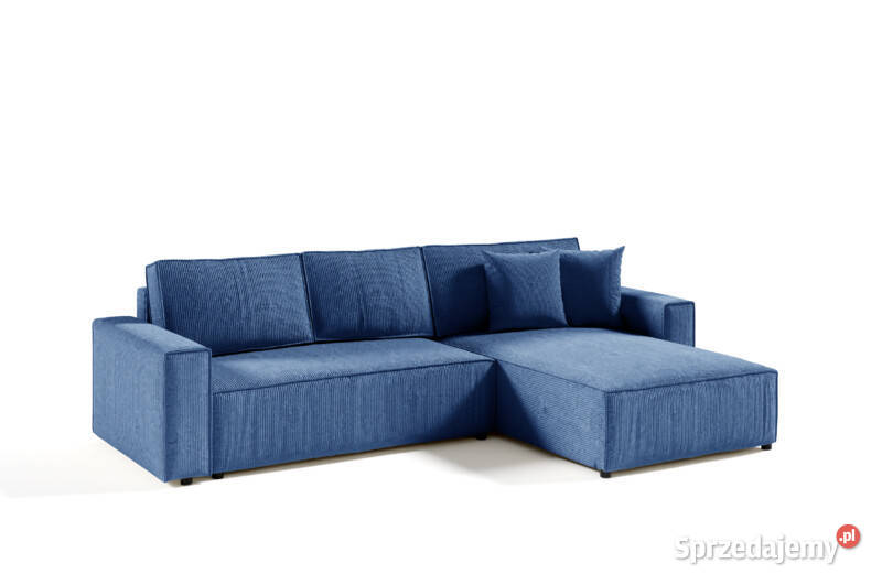 Narożnik sztruksowy z funkcją spania ROCCA L Siedlce sprzedam