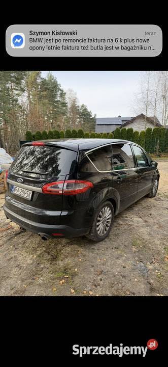 Ford S 7 osób zadbany nowy akumulator zamiana Rok produkcji 2010 sprzedam