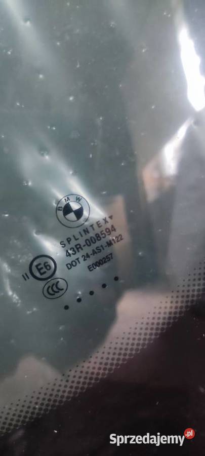Szyba czołowa BMW E60 OE z logo BMW osobowe Rybnik