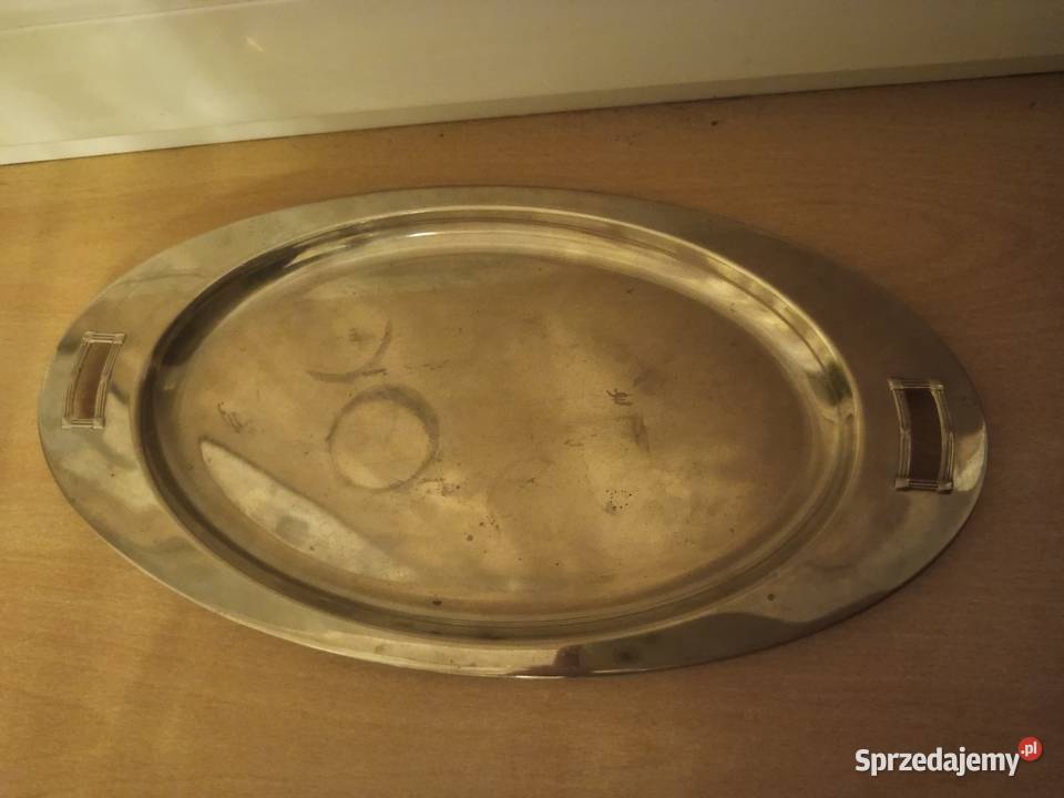 Taca Półmisek owalny platerowany Nakło nad Notecią