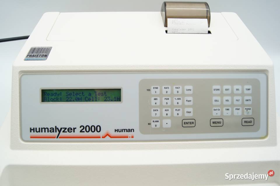 Analizator biochemiczny fotometr HUMAN HUMALYZER Leszno