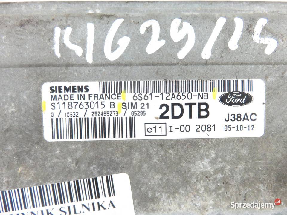 STEROWNIK FORD FIESTA MK5 V 13 6S6112A650NB
