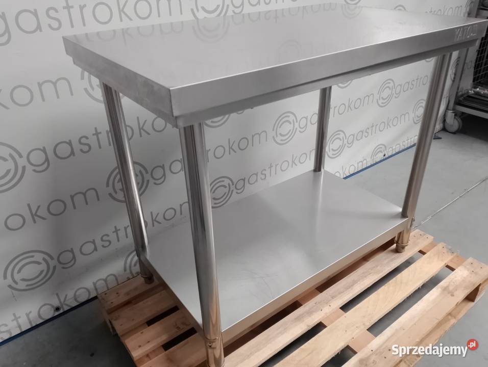 Stół centralny skręcany z półką 1000x600x850 dolnośląskie