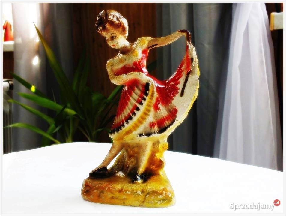 Stara figurka Tancerka 25 z gipsu zbrojona lat Porcelana i szkło sprzedam