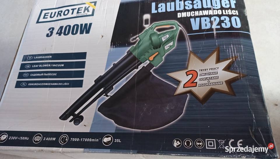 Dmuchawa odkurzacz do liści mocny 34 kw nowy z Dmuchawy do liści Myślenice