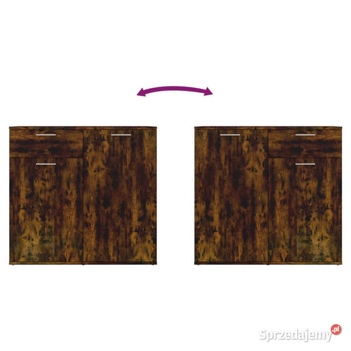Szafka przydymiony dąb 80x36x75 WM815489 sprzedam