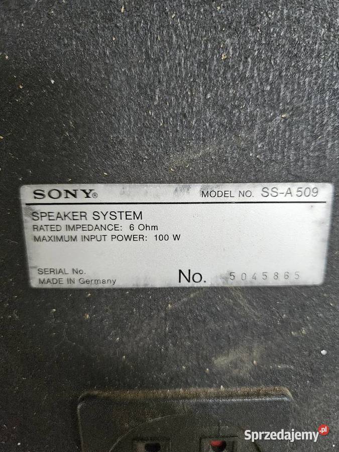 Kolumna Głośnik Sony SSA 509 sprzedam