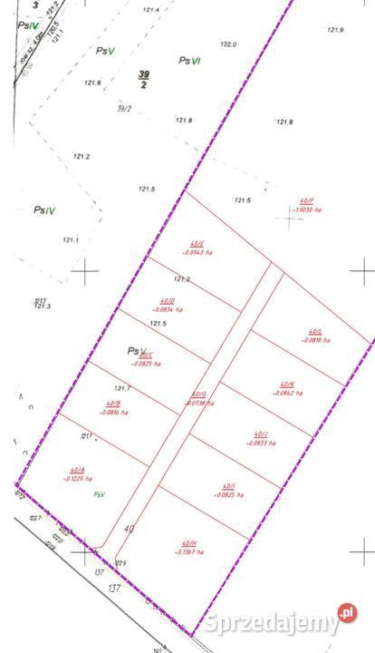 Sprzedam Działki 816 do 1337 m2 z warunkami rolna Końcowizna