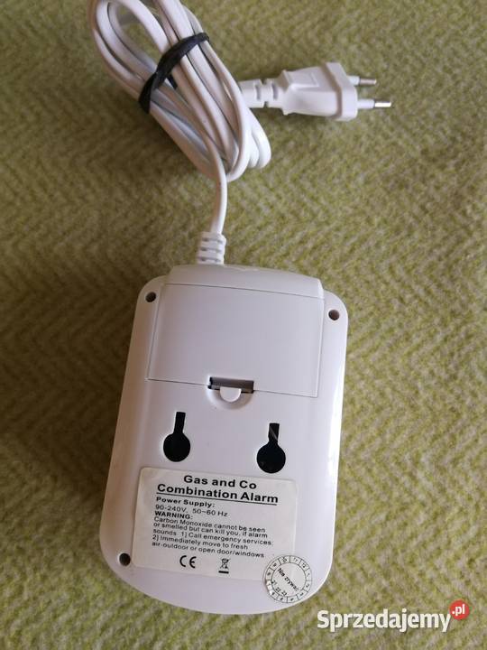 Czujnik czadu i gazu 2w1 LCD Sieciowy Zasilanie Szczecin