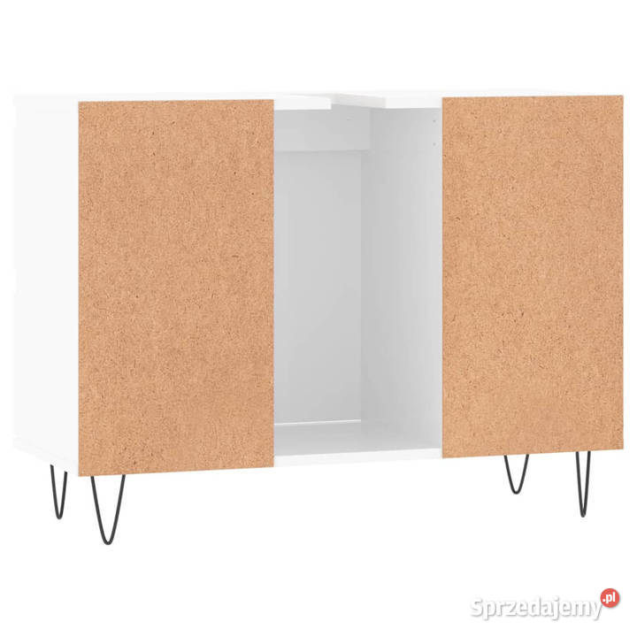Szafka łazienkowa biała z połyskiem 80x33x60 Warszawa