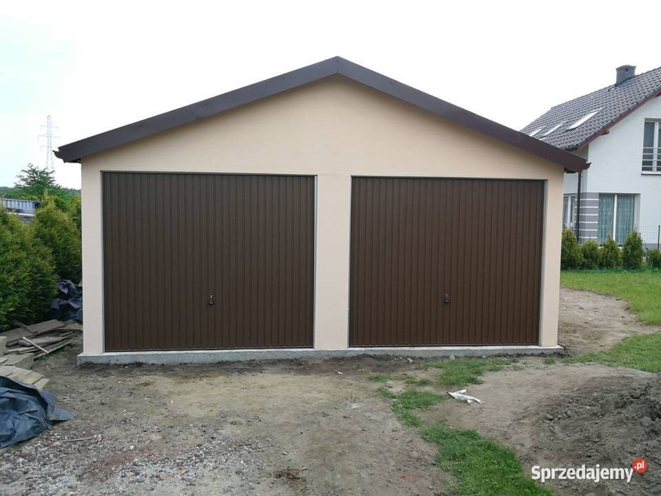 Garaże blaszane tynkowane PROMOCJA 20 samodzielny Sprzedaż Gdańsk sprzedam