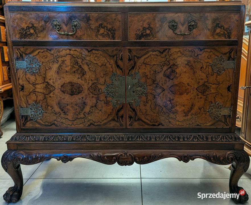 piękna komoda na lwich łapach mahoń sklep śląskie