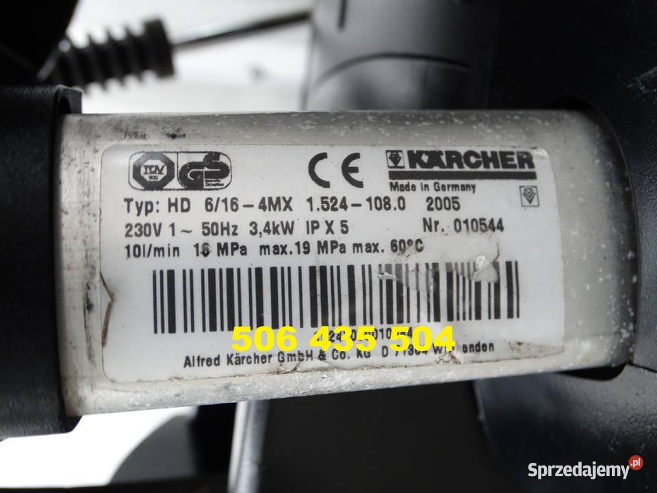 Myjka Ciśnieniowa Karcher HD 616 4MX 160 bar Radom