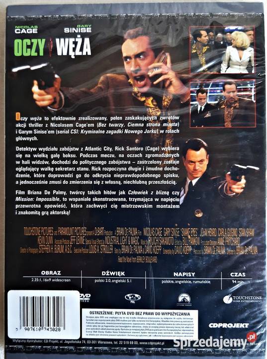 OCZY WĘŻA NICOLAS CAGE