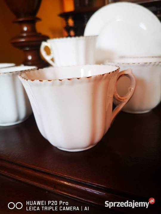 Filiżanka z talerzkiem deserowym Phoenix England Gdańsk