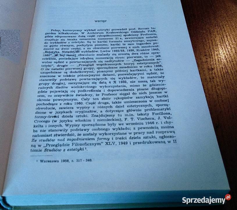 Wykłady i dyskusje z estetyki Roman Ingarden Gdańsk