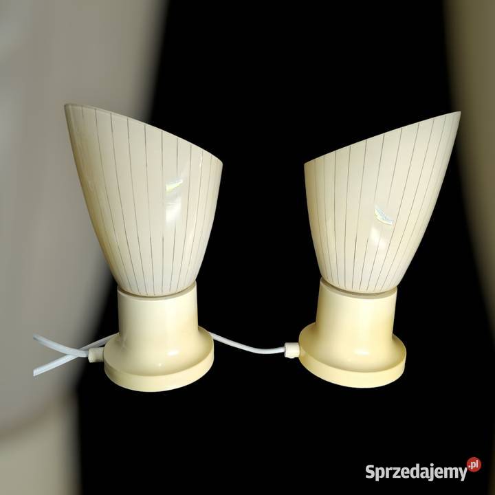 Lampy 2 Ruhla lata 60 art deco vintage prl Kalisz