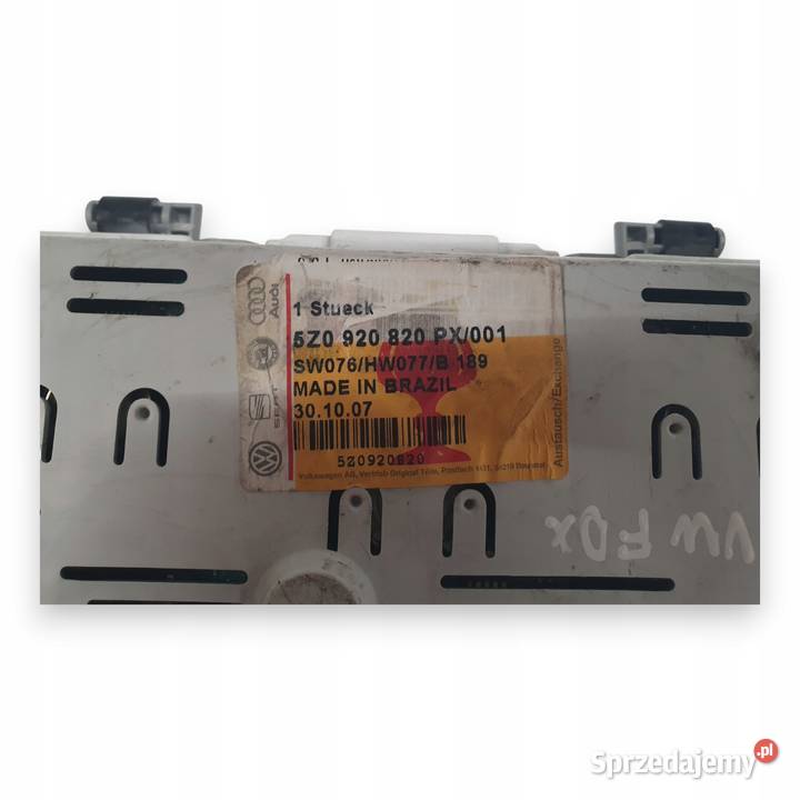 LICZNIK ZEGARY 5Z0920820PX VW Fox 12 6V 14 8V Chełm