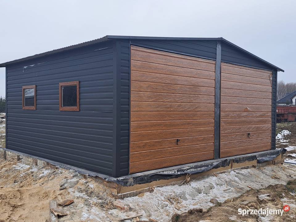 TYPOWY Garaż Blaszany 6x6 PRODUCENT Garaże samodzielny Chełmno