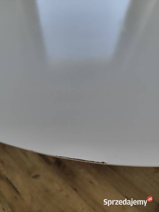 Stół okrągły biały 98 średnica lubelskie