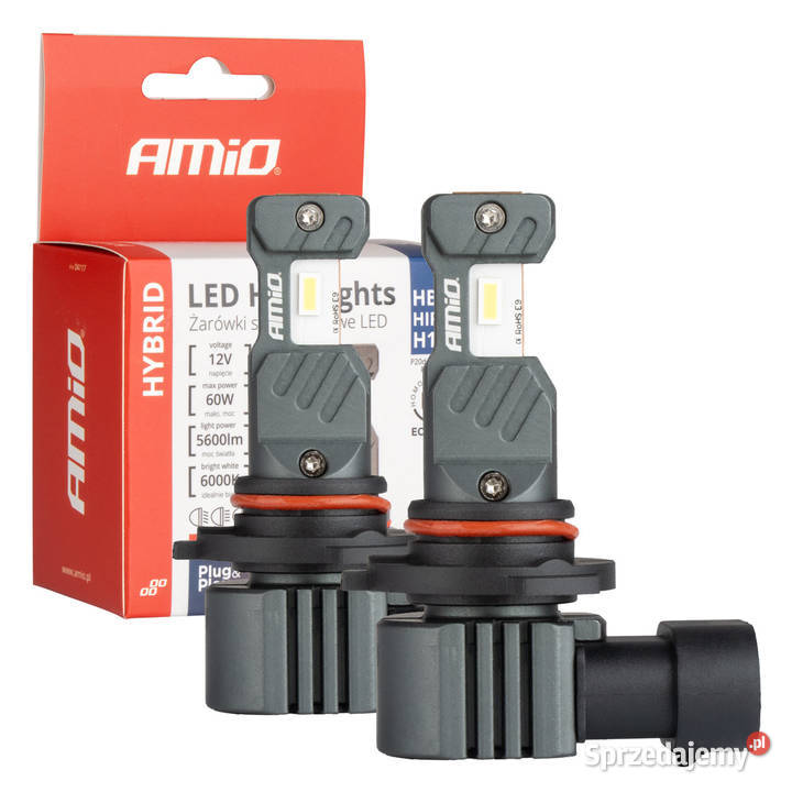 ŻARÓWKI LED AMIO HB3 HIR1 H10 HYBRID CANBUS osobowe