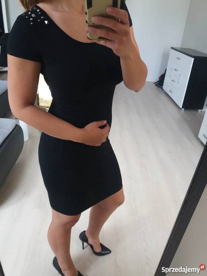 Czarna sukienka 38 M Kielce sprzedam