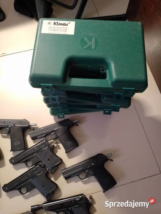 Pistolety hukowe kaliber 6mm uszkodzone Antyki, Sztuka, Kolekcje Wielgłowy