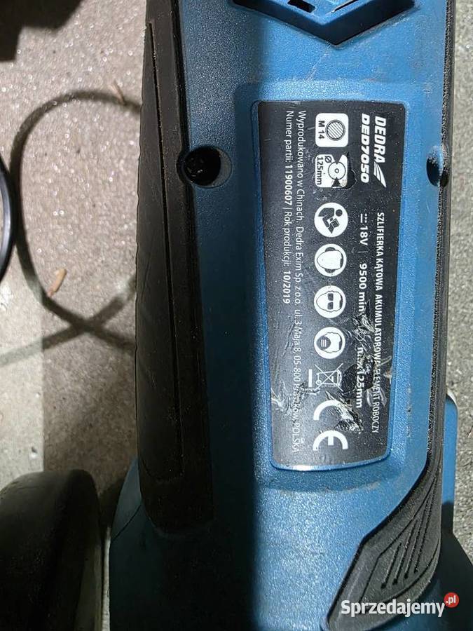 Szlifierka akumulatorowa DEDRA DED7050 125 mm Lublin