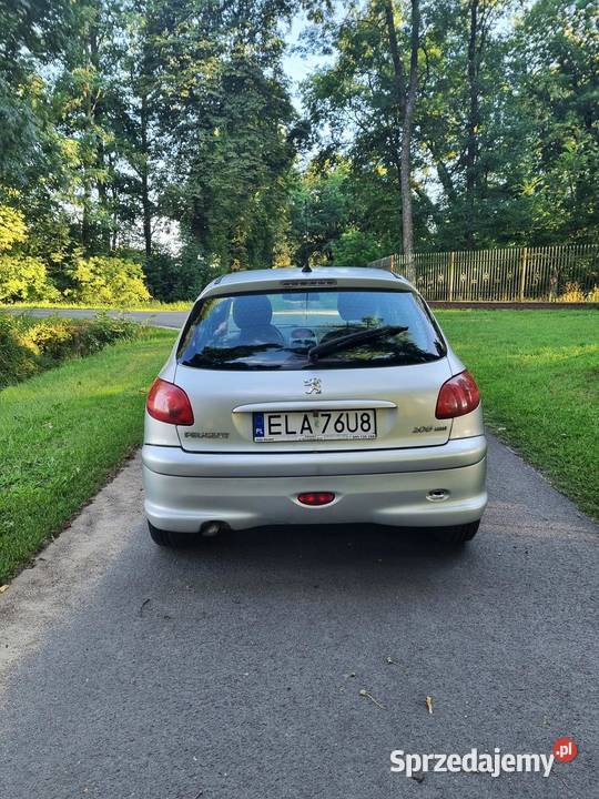Peugeot 206 14 HDI 2007 srebrny 68KM Pruszków