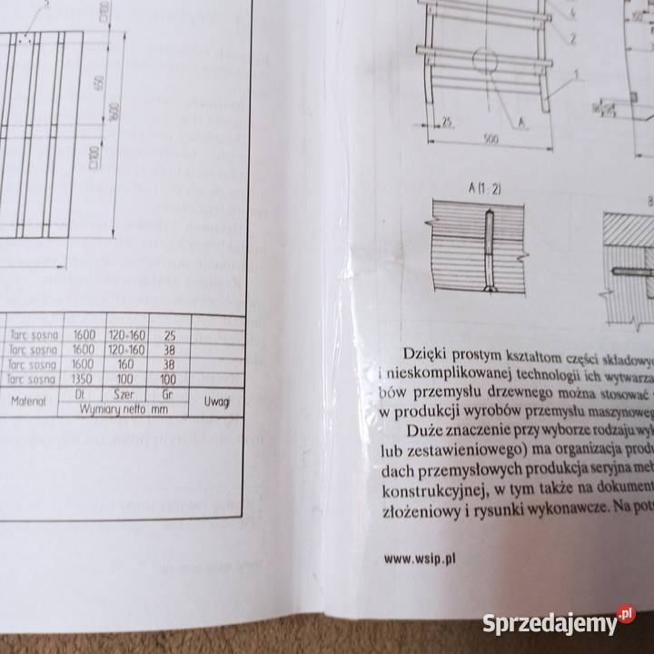Rysunek techniczny stolarza i technika Oświęcim