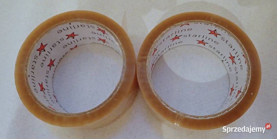 Taśma klejąca pakowa bezbarwna 60m Mocna Siewierz