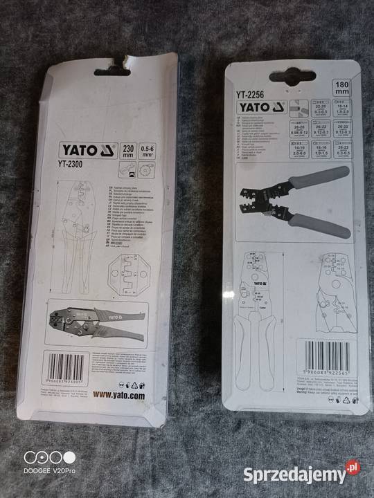 YATO YT2300 i YT2256 Szczypce do zaciskania Pozostałe Krosno sprzedam