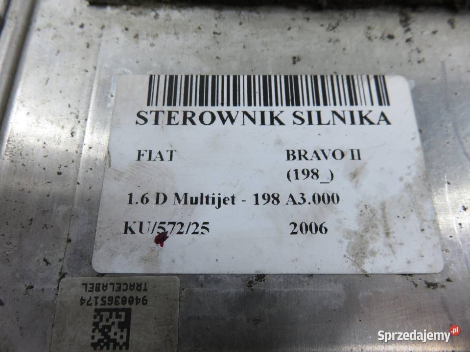 STEROWNIK FIAT BRAVO II 16 D Multijet 51829421 małopolskie