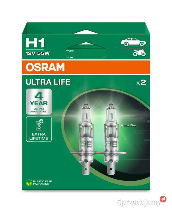Żarówki H1 Osram Ultra Life śląskie Sosnowiec