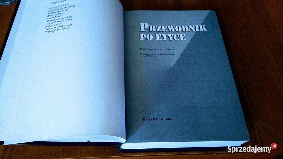 Przewodnik etyce pod red Petera Singera red wyd Gdańsk sprzedam