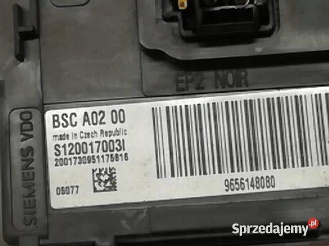SKRZYNKA BSI 9656148080 BSCA00 Peugeot 407 I