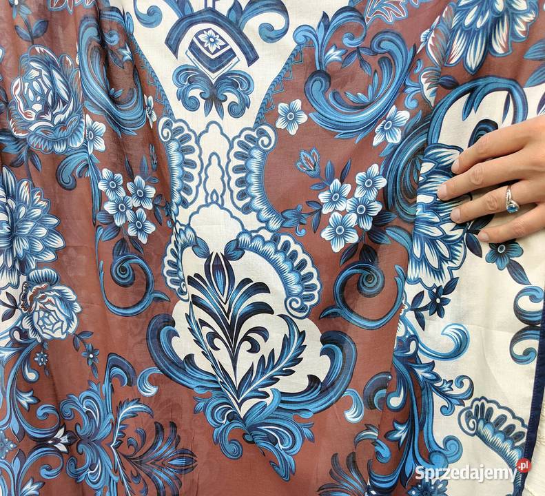 Indyjska chusta dupatta szal oversize retro Pozostałe Szczecin