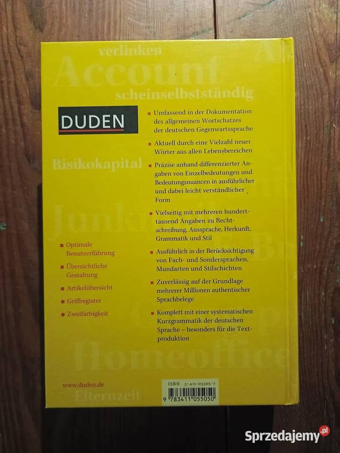 Duden Deutsches Universalworterbuch wydanie V z Warszawa