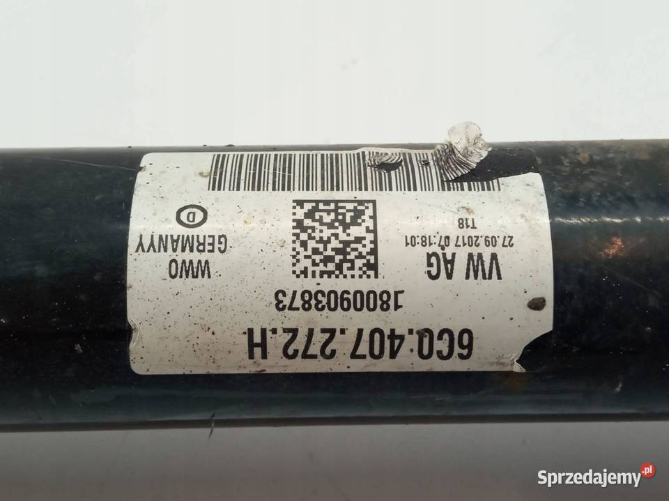 PÓŁOŚ PRAWY PRZÓD 10 MPI 75 6C0407272H Skoda osobowe świętokrzyskie