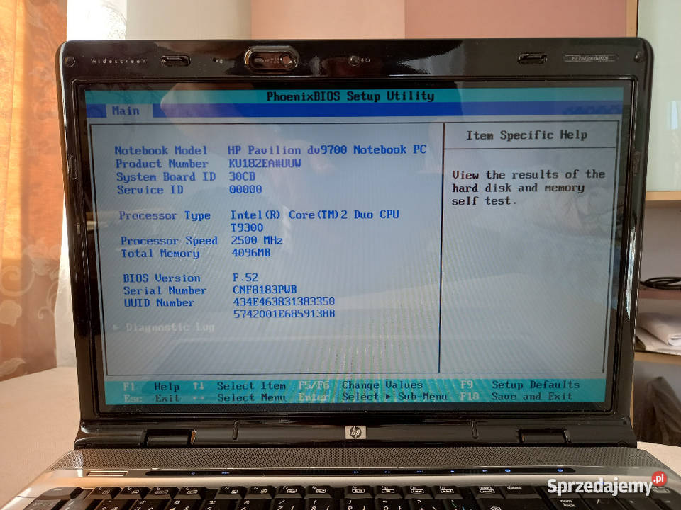 Laptop HP Pavilion dv9700 lubelskie Tomaszów Lubelski