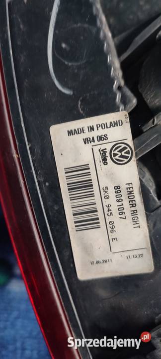 Lampy tył vw golf 6 lubelskie Łuków